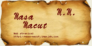 Maša Macut vizit kartica